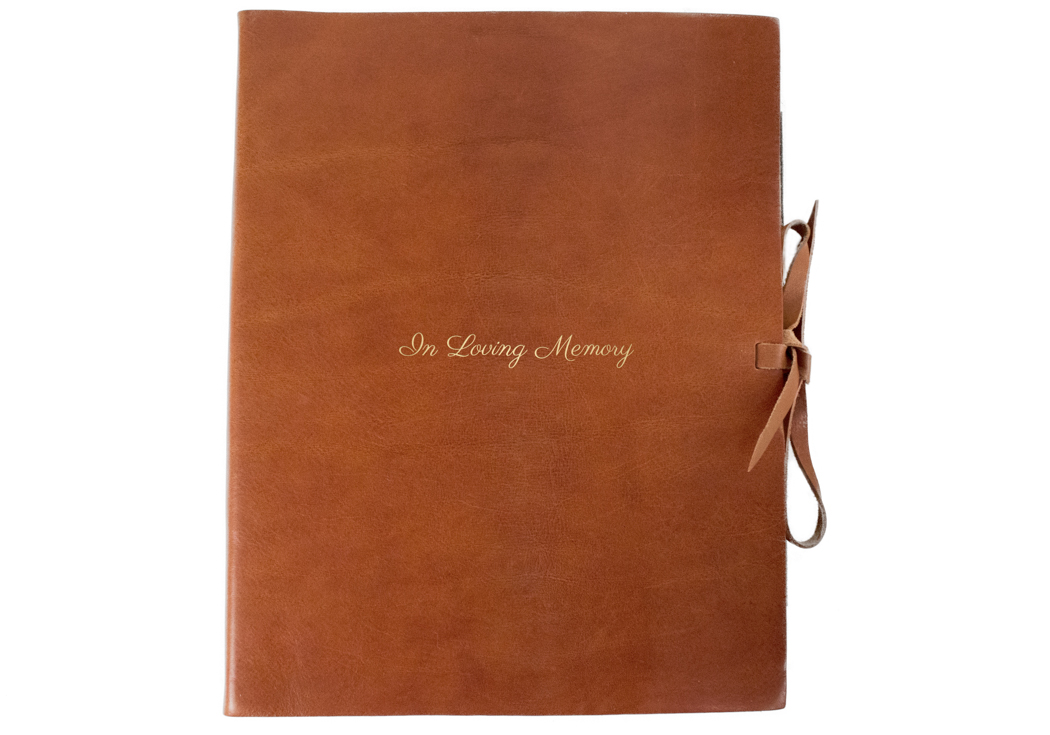 Personalised Rustico Large Leather Photo Album Personalised Handmade Leather Gifts Journals